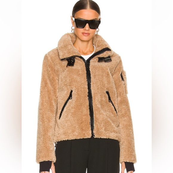 NWT SAM. Sherpa Denver Jacket in Camel - S - Picture 8 of 10